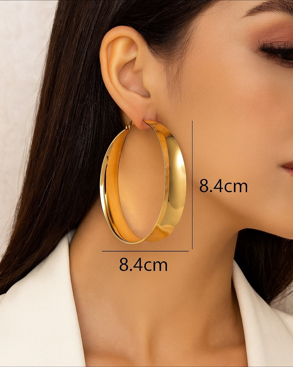 Golden Aura Hoops Earrings