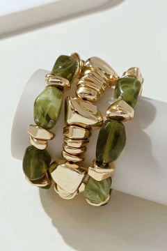 Green Resin Bangles