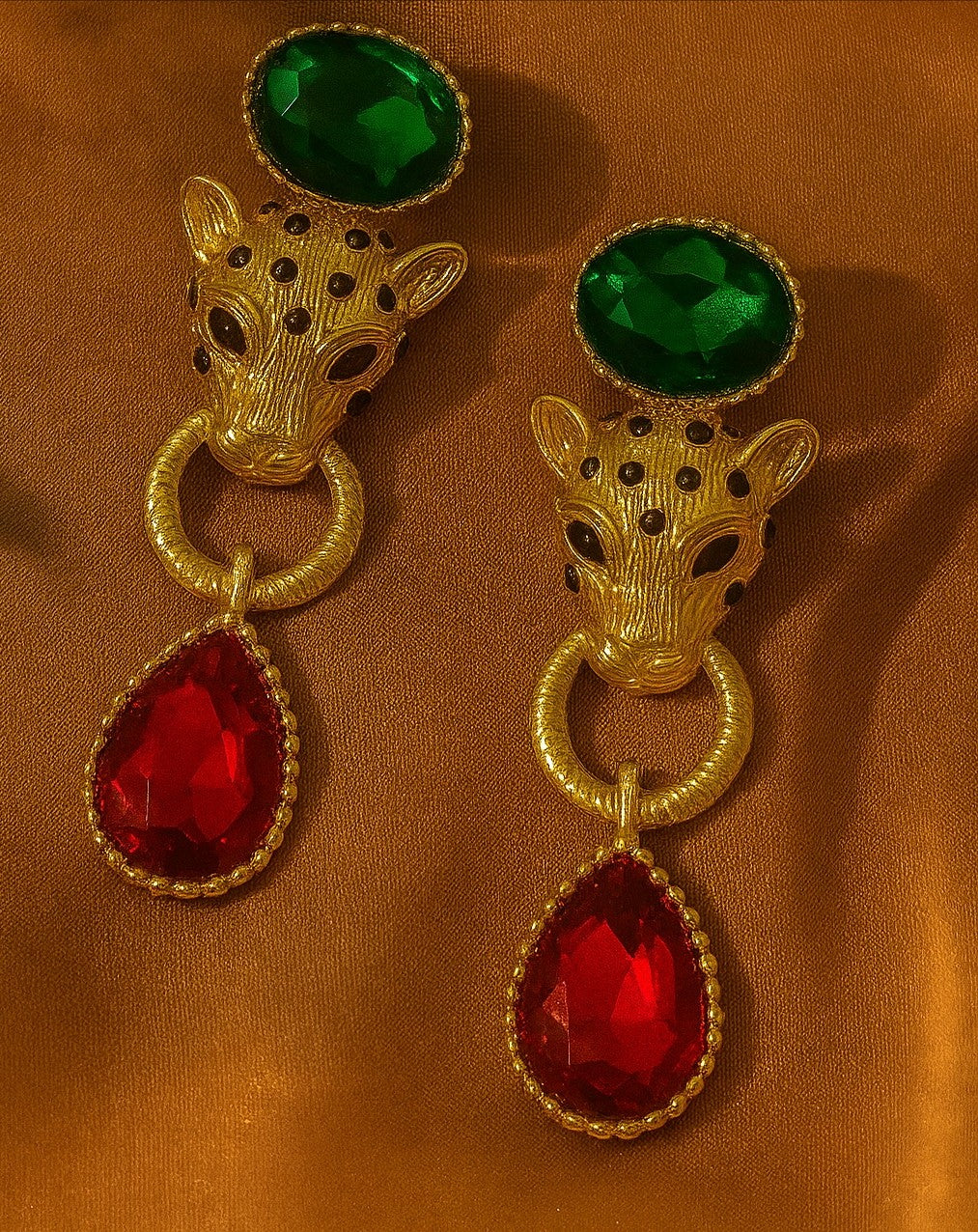 Regal Panther Drops Earrings