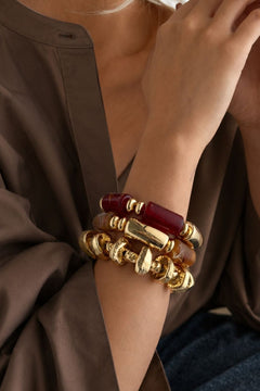 Brown Resin Bangles