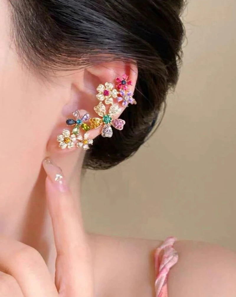 Flower Kisses Earcuffs