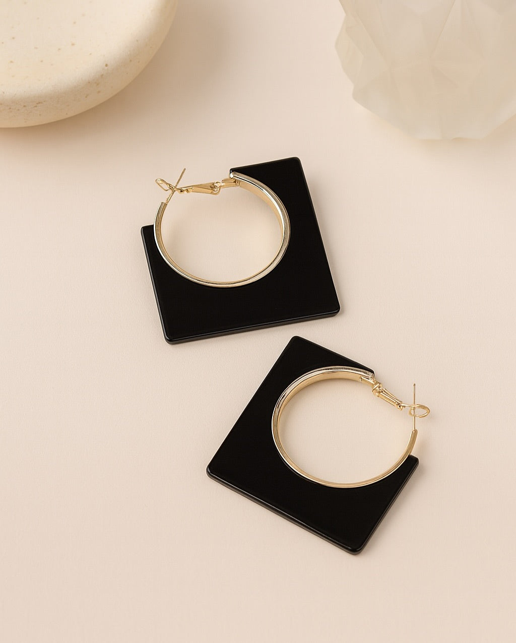 Square hoop Earrings