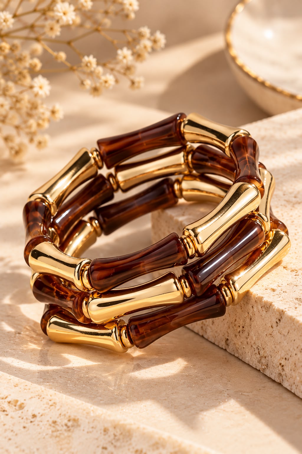 Brown Luxe Bracelet Stack