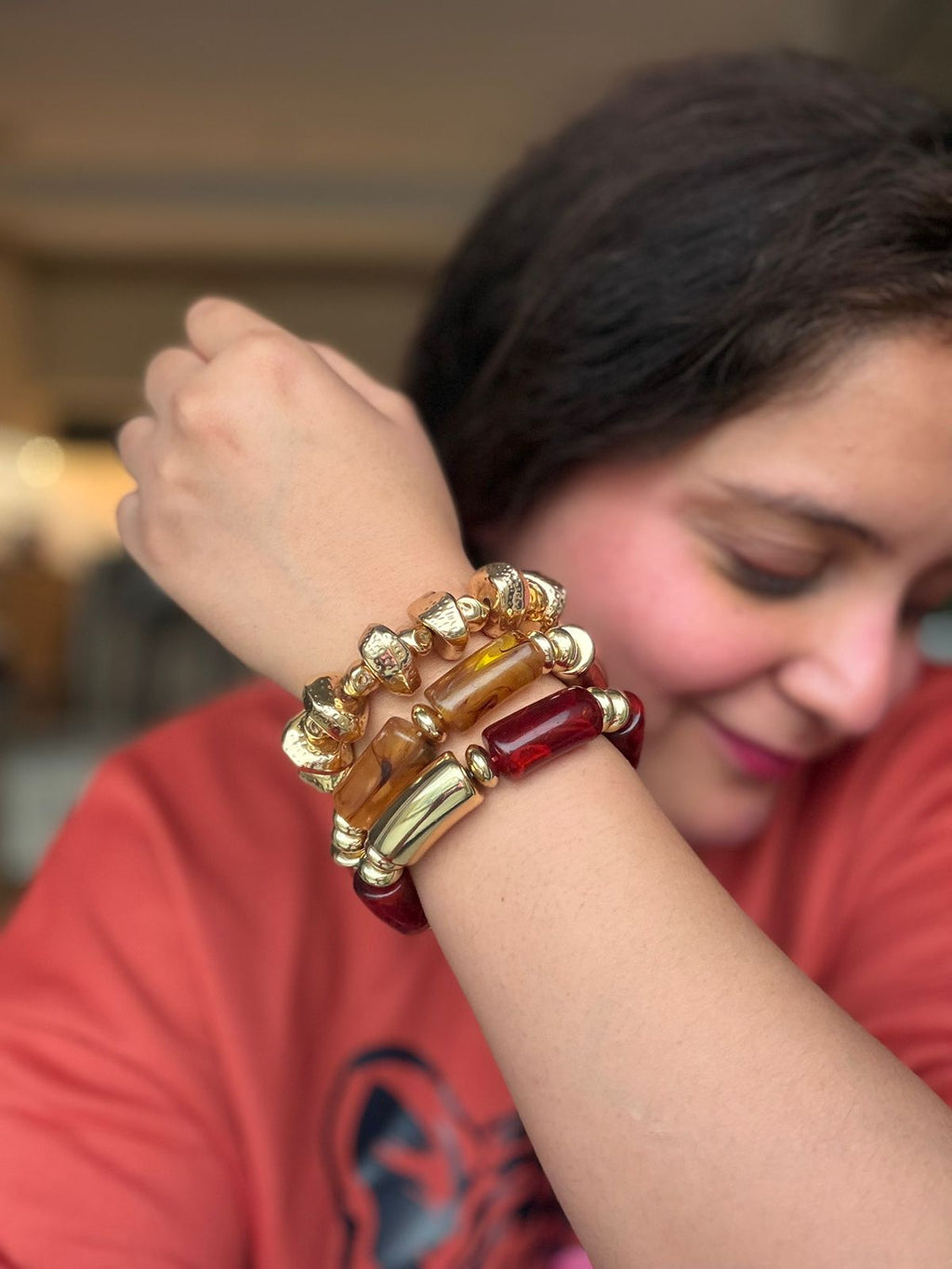 Brown Resin Bangles