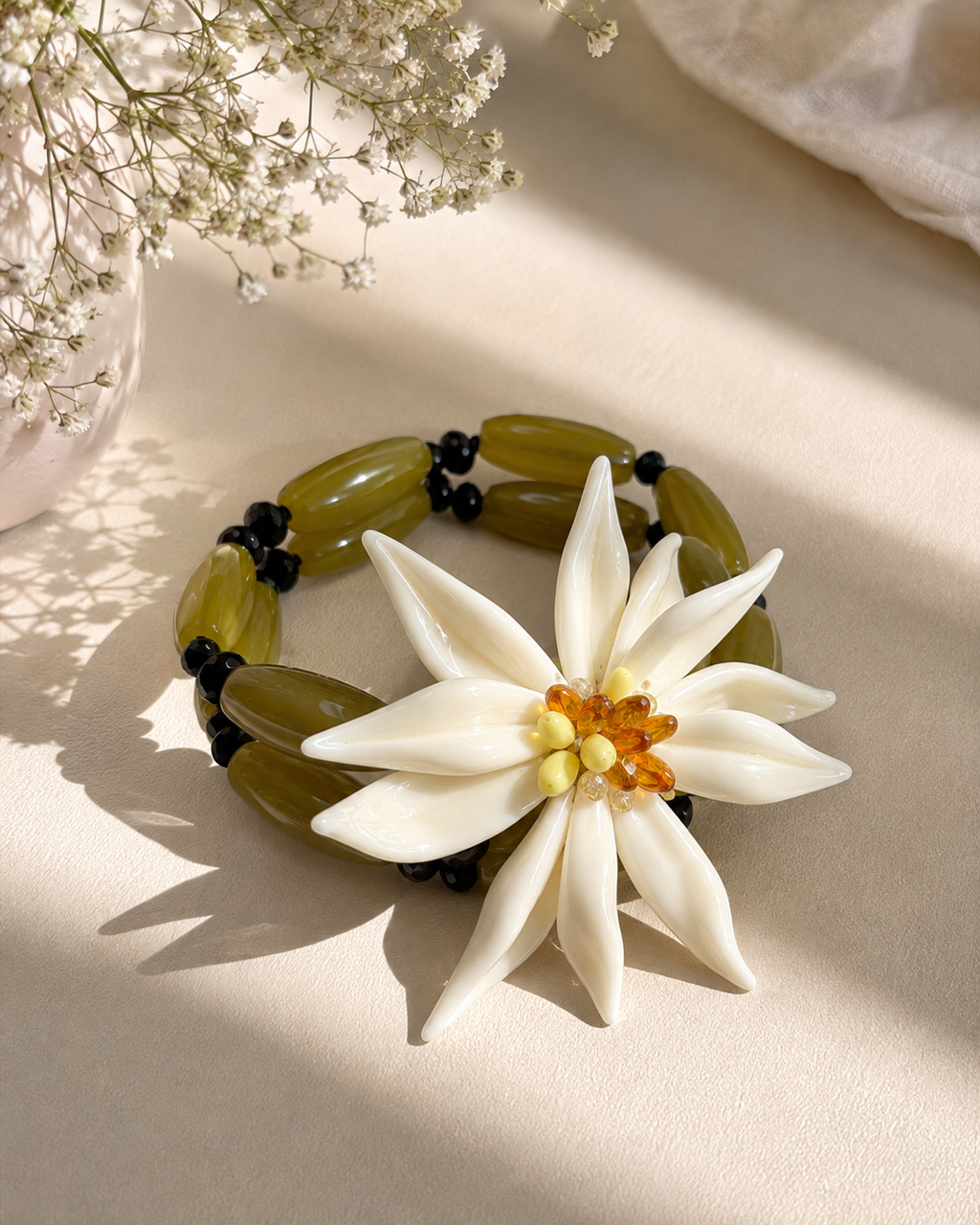 Daisy Drama Cuff