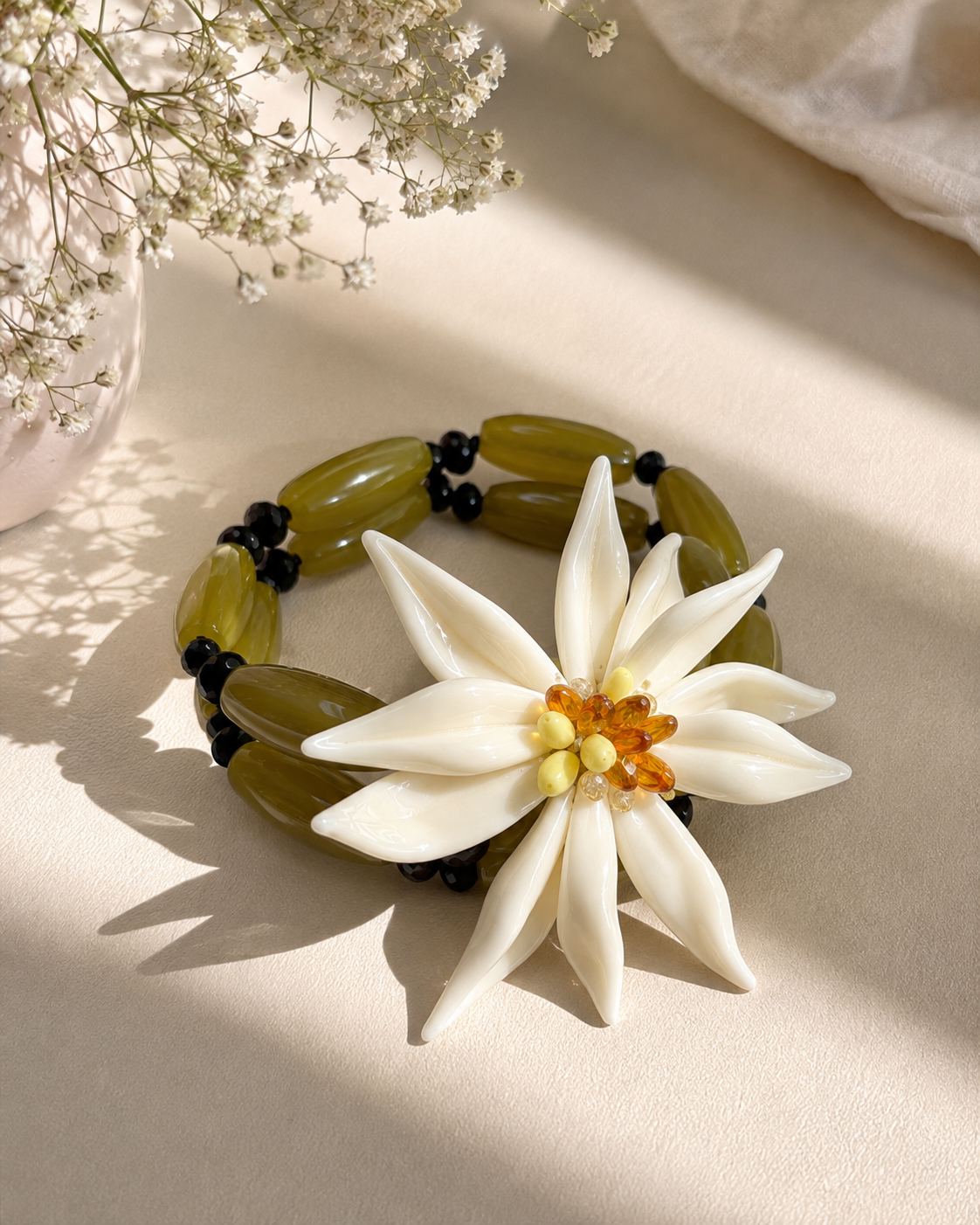 Daisy Drama Cuff