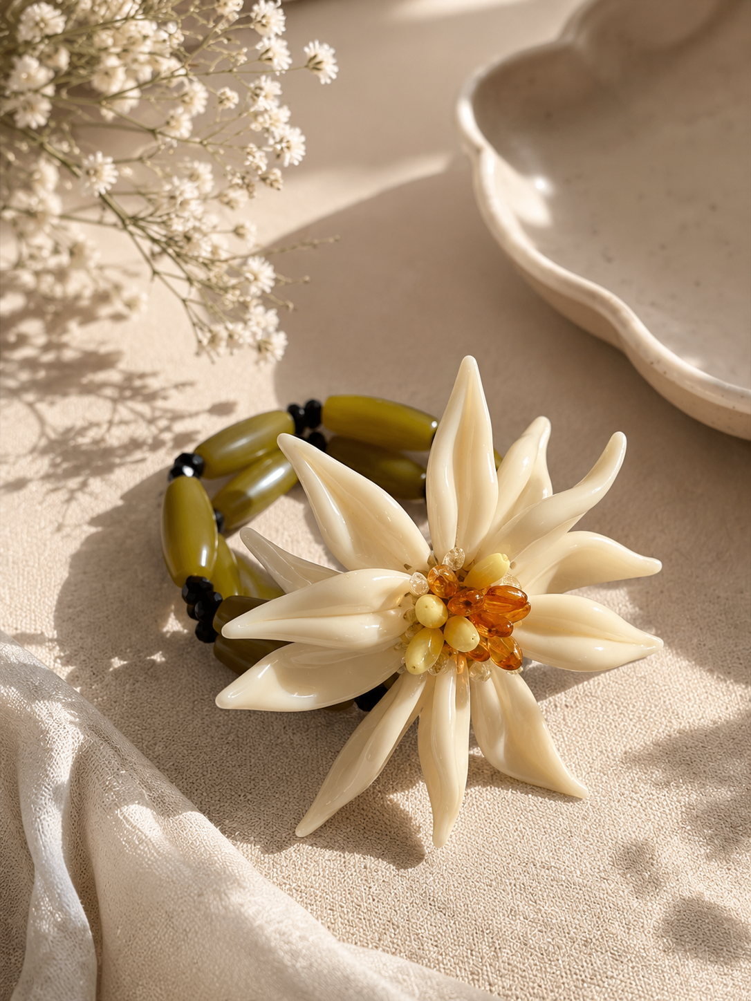 Daisy Drama Cuff