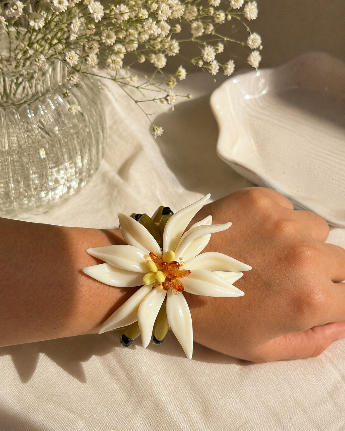 Daisy Drama Cuff