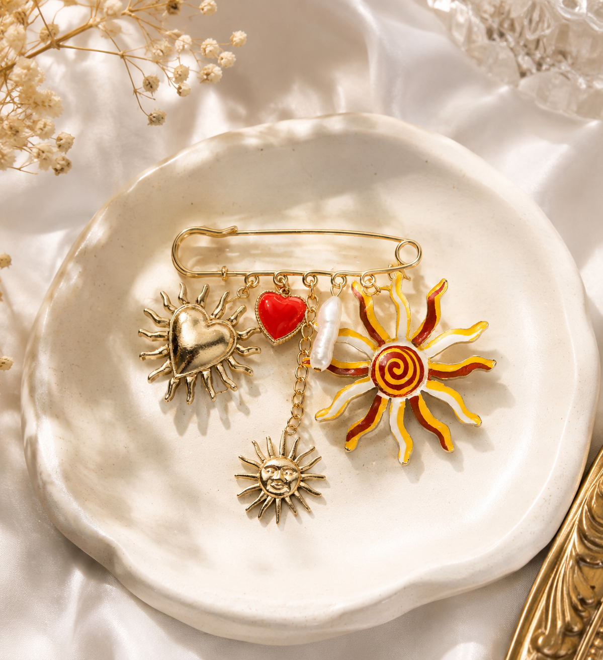 Sunlight Drama Brooch
