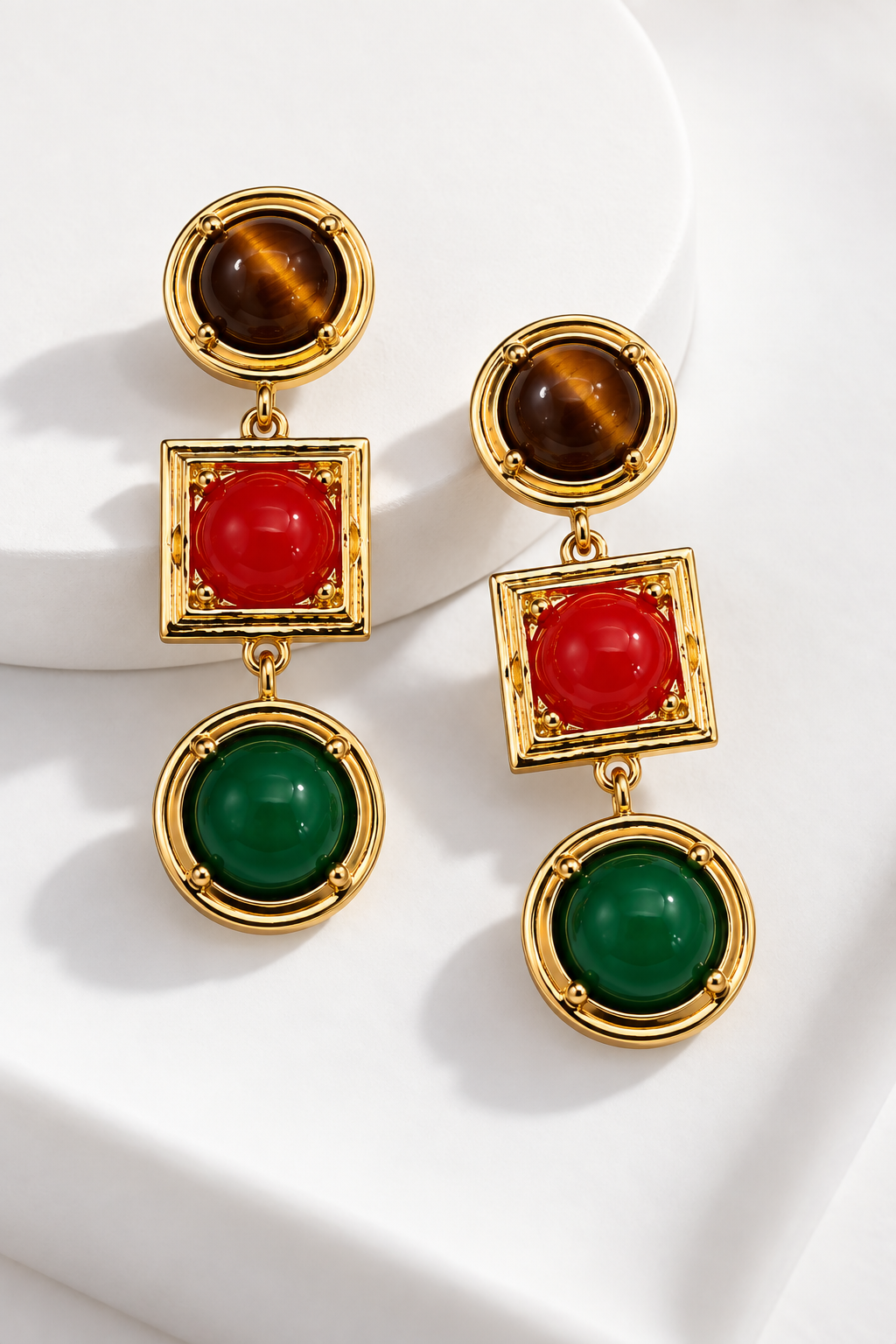 Retro Gem Earrings