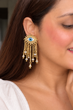 Evil Eye Tassle Earrings
