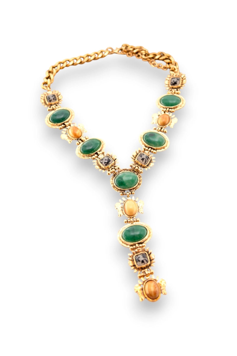 Emerald Charm Necklace