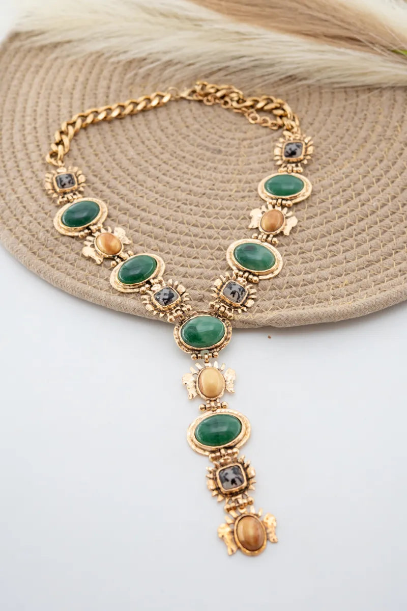 Emerald Charm Necklace
