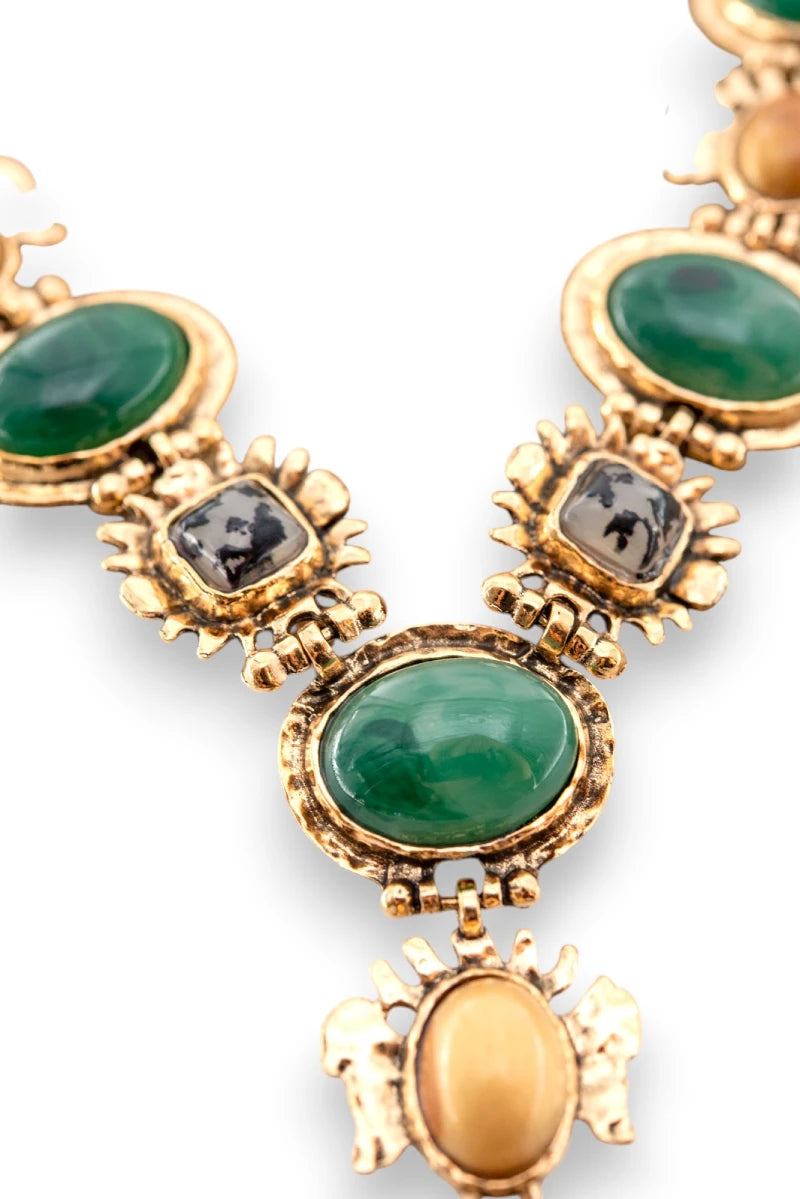 Emerald Charm Necklace