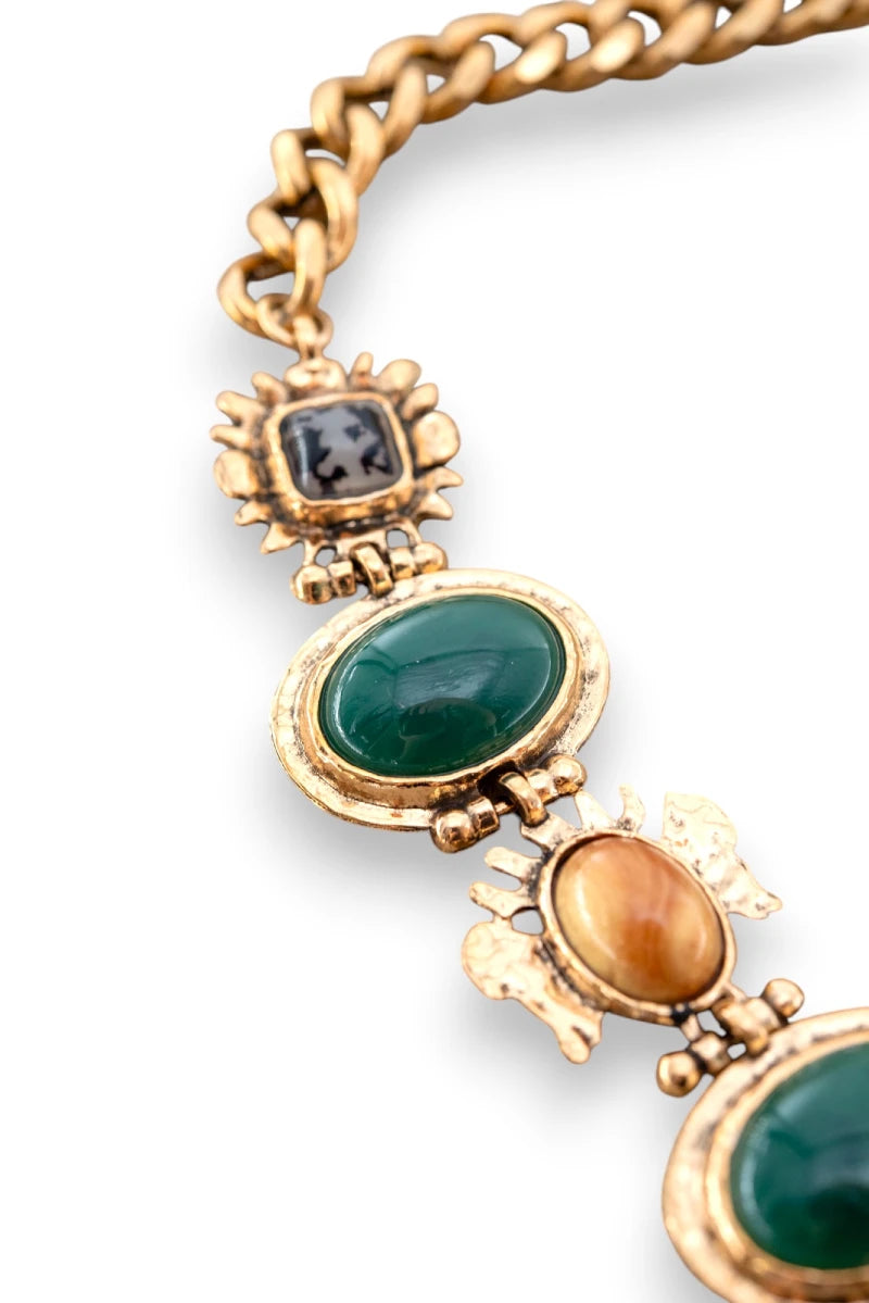 Emerald Charm Necklace