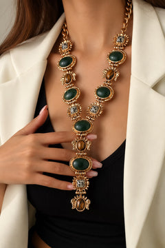 Emerald Charm Necklace