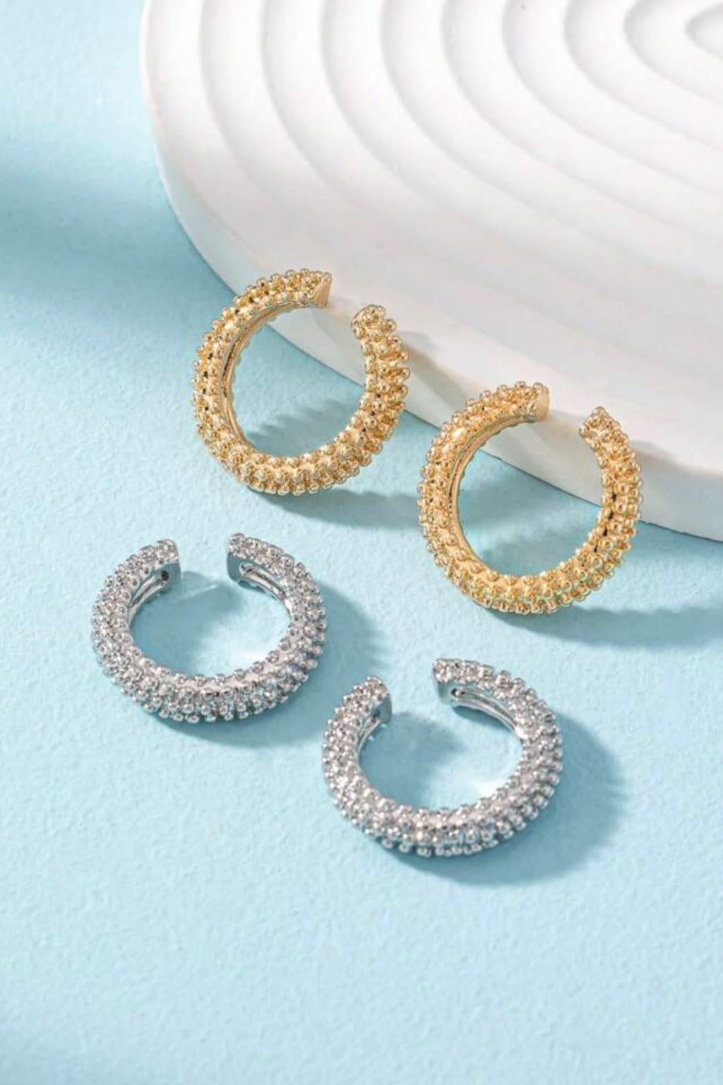 Gold and Silver Ear Cuffs