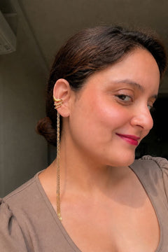Golden Chain Earcuff