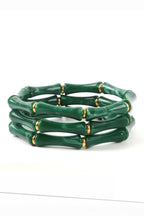 Green Luxe Bracelet Stack- Set of 3