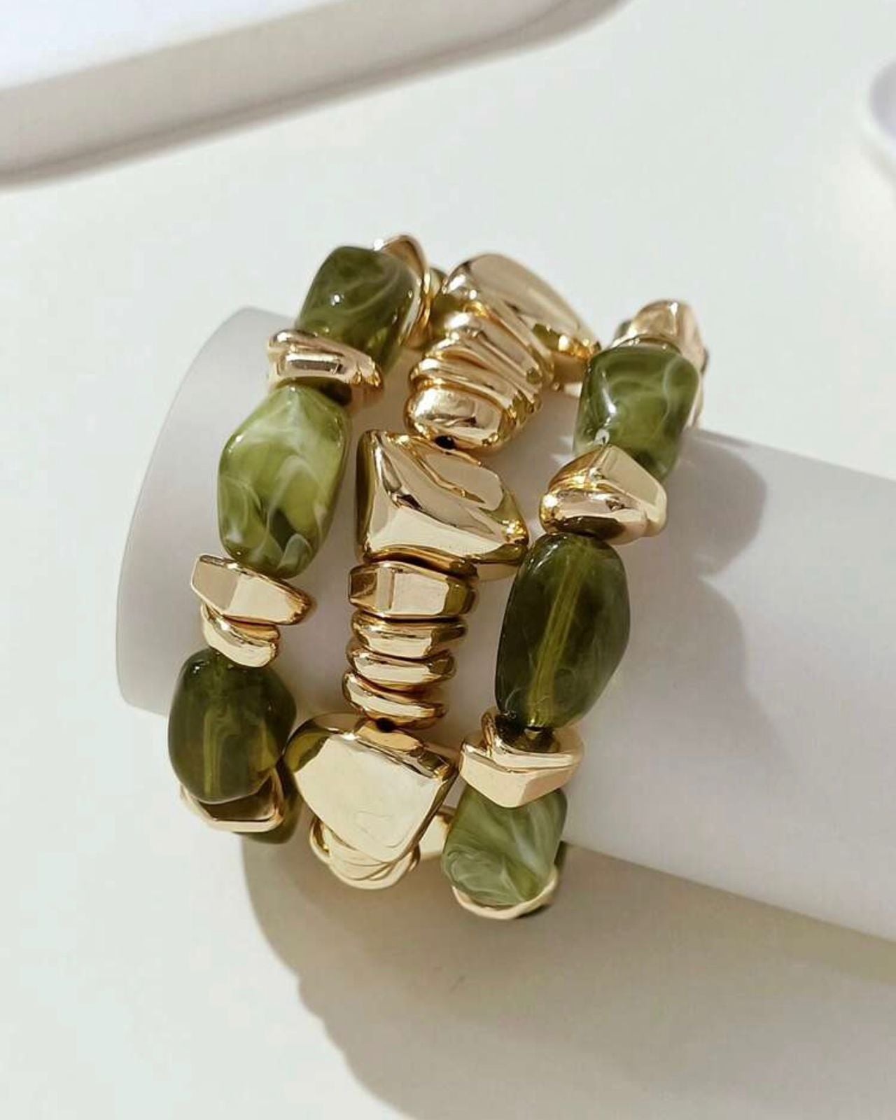 Green Resin Bangles