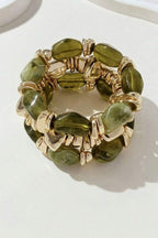 Green Resin Bangles