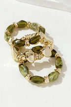 Green Resin Bangles