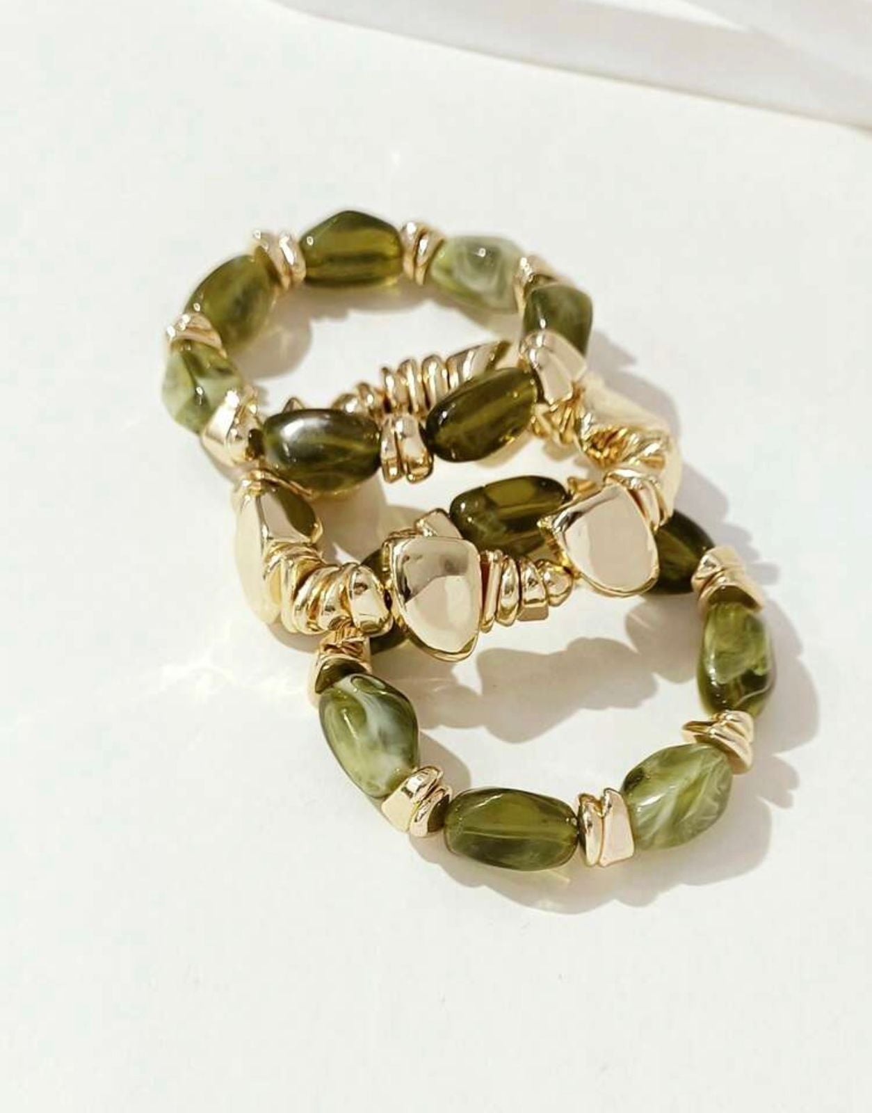 Green Resin Bangles
