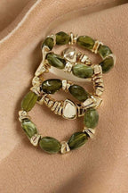 Green Resin Bangles