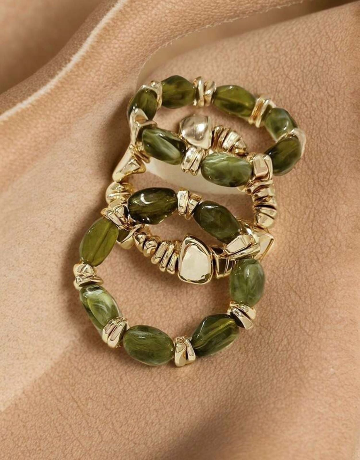 Green Resin Bangles