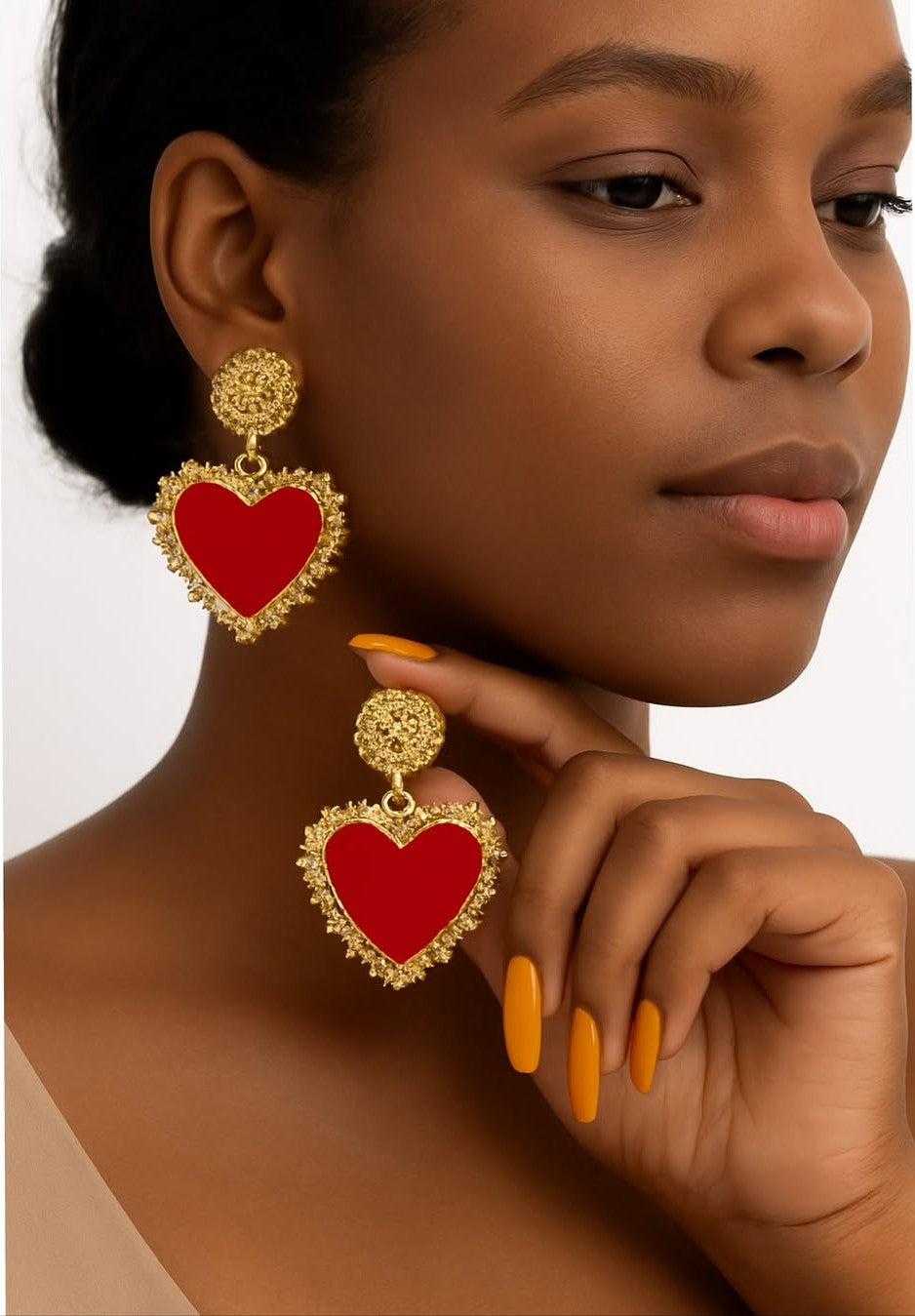 Red Heart Earrings