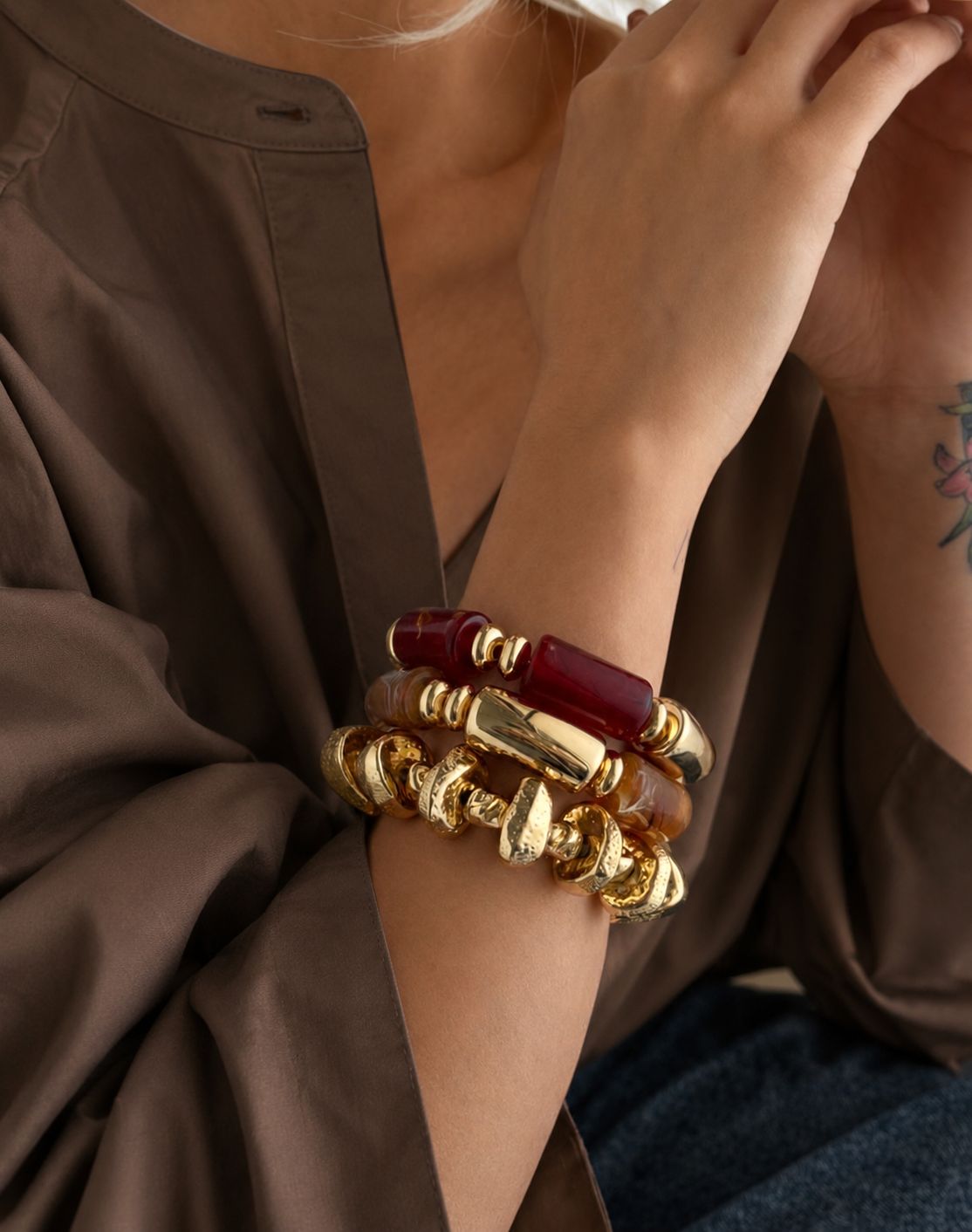 Brown Resin Bangles