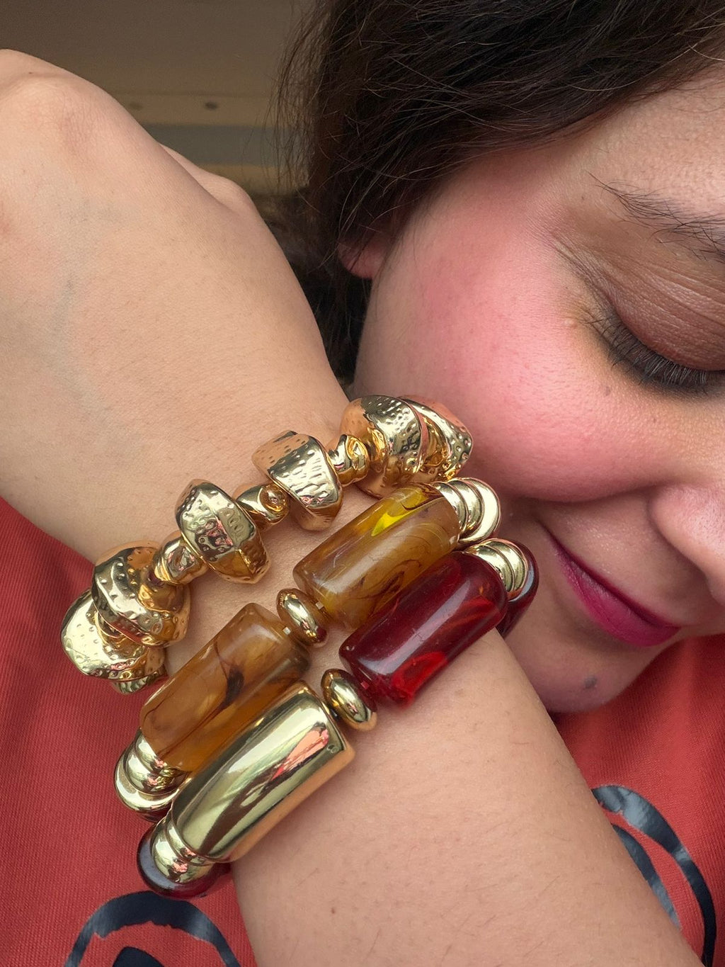 Brown Resin Bangles