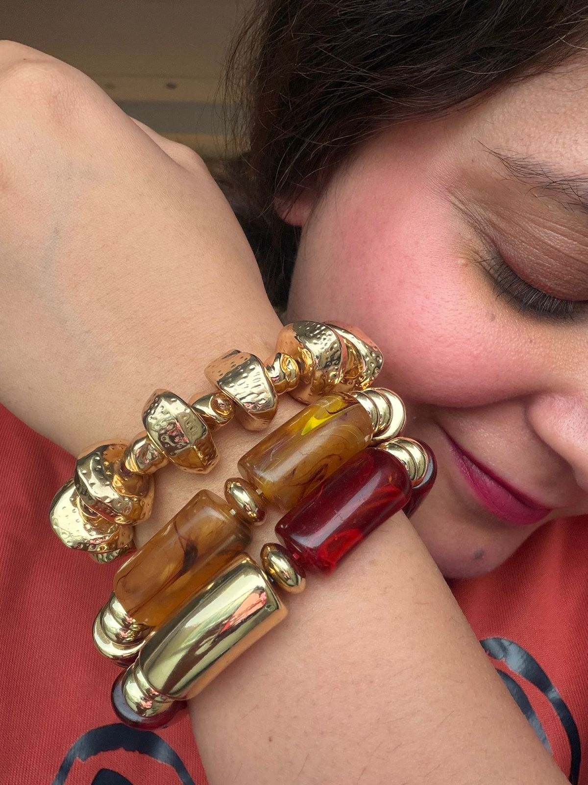 Brown Resin Bangles