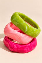 Candy Pop Resin Bangles- Set of 3