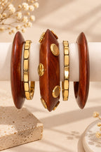 Wooden Bangle Stack – Set of 5