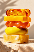 Mango Yellow Stack – Set of 5 Chunky Bangles