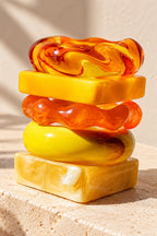Mango Yellow Stack – Set of 5 Chunky Bangles