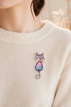 Cat Mom Brooch