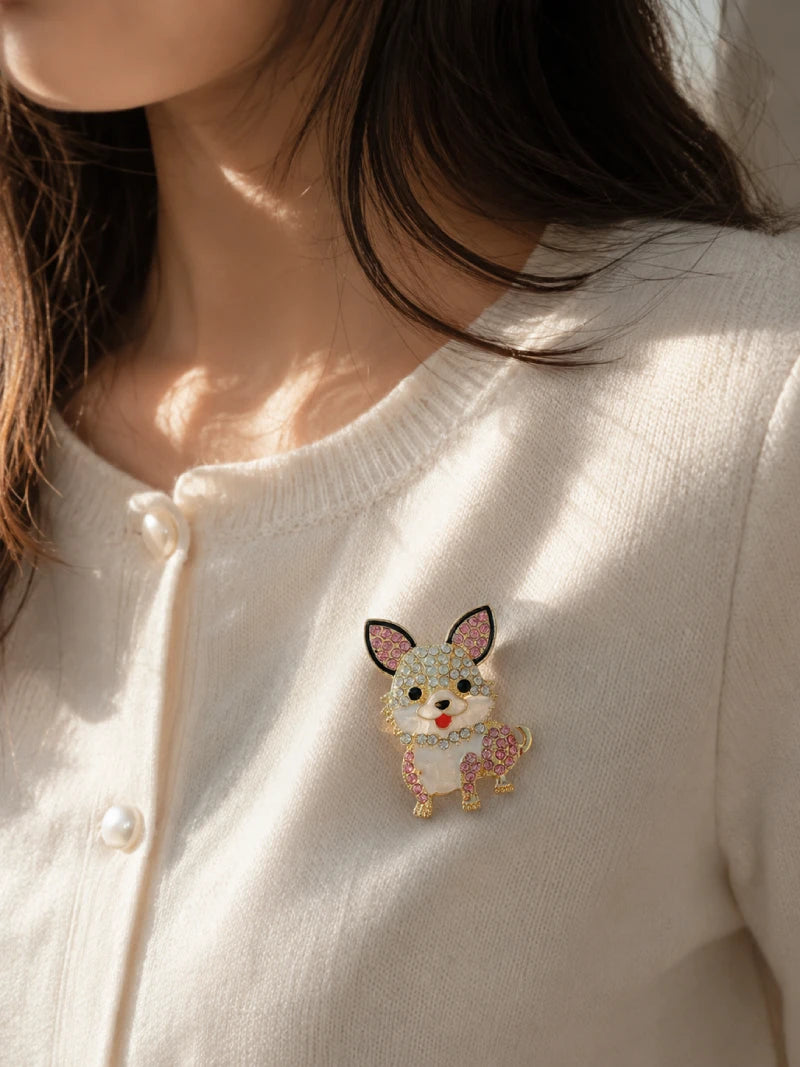 Dog Mom Brooch