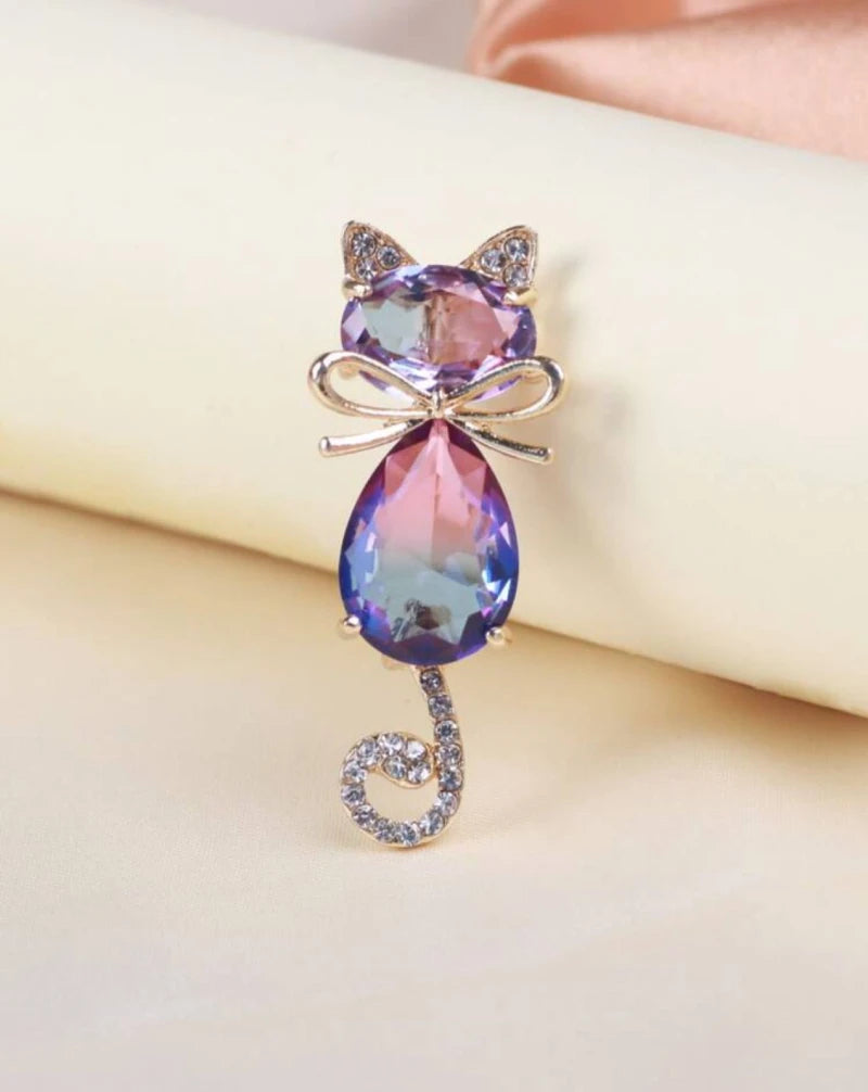 Cat Mom Brooch