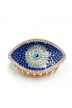 Lucky Eye Claw Clip – evil eye rhinestone claw clip, front