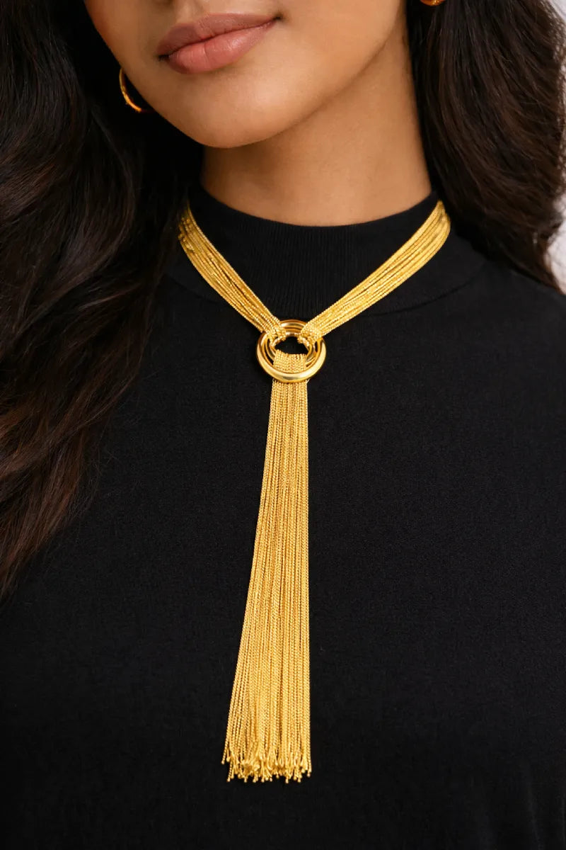 Golden Tassel Necklace