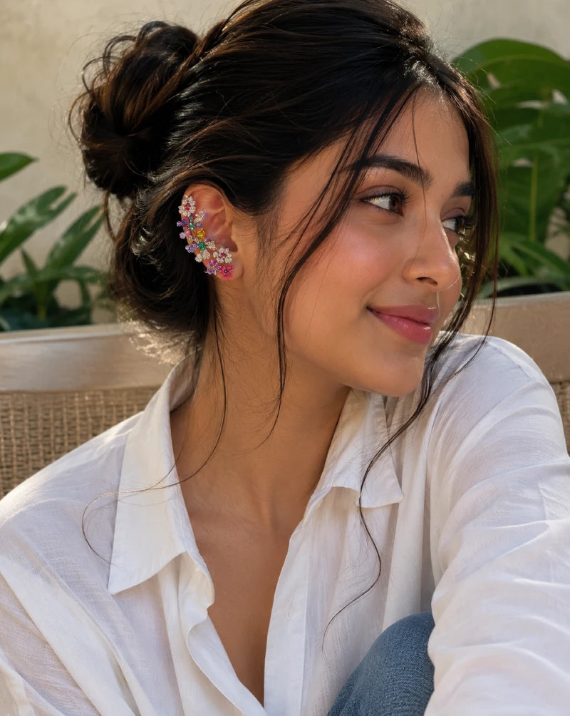 Flower Kisses Earcuffs