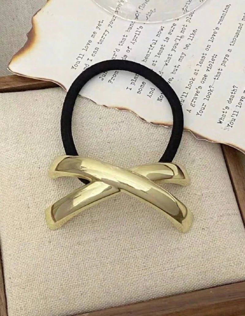 X Metal Hair Ties