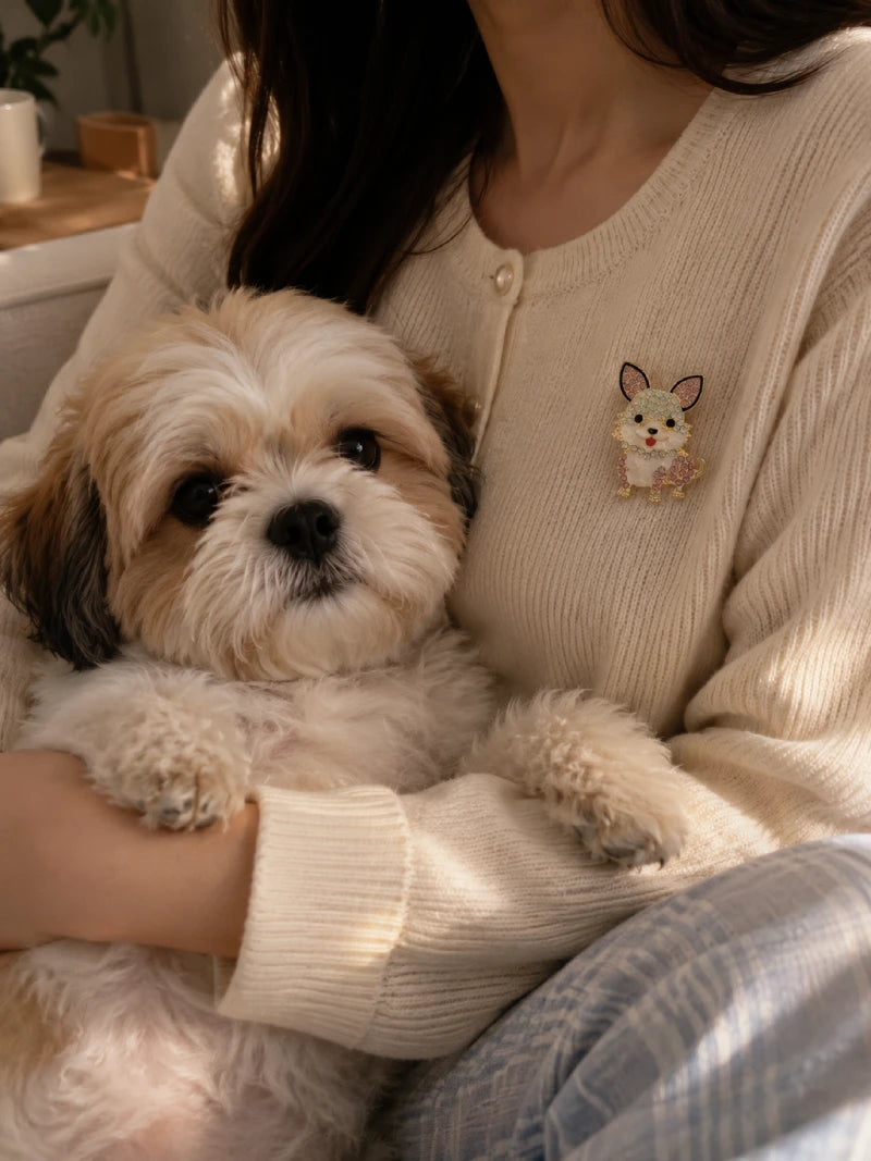 Dog Mom Brooch