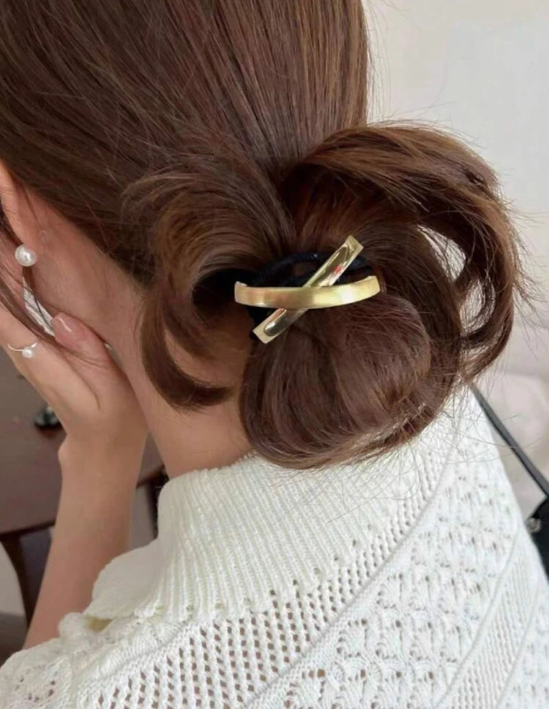 X Metal Hair Ties