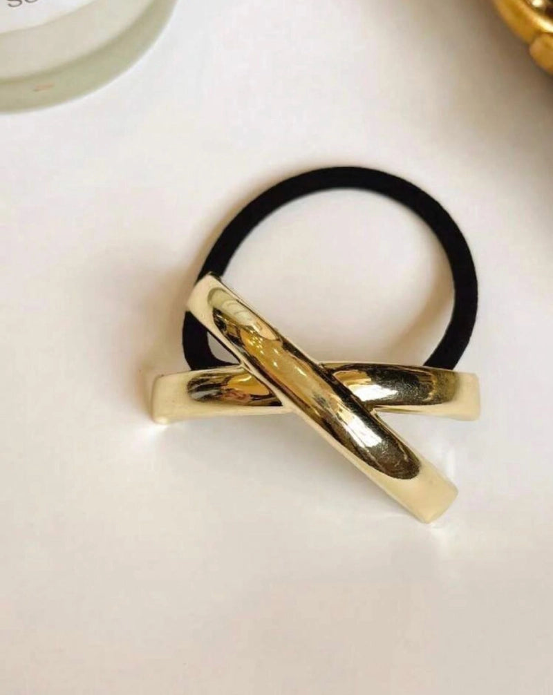 X Metal Hair Ties