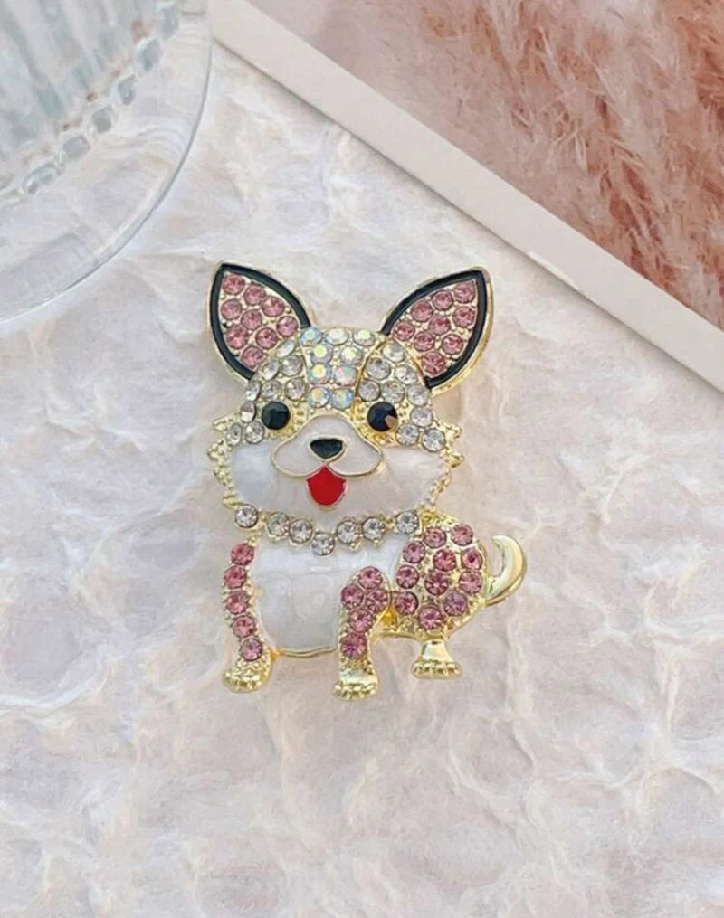 Dog Mom Brooch