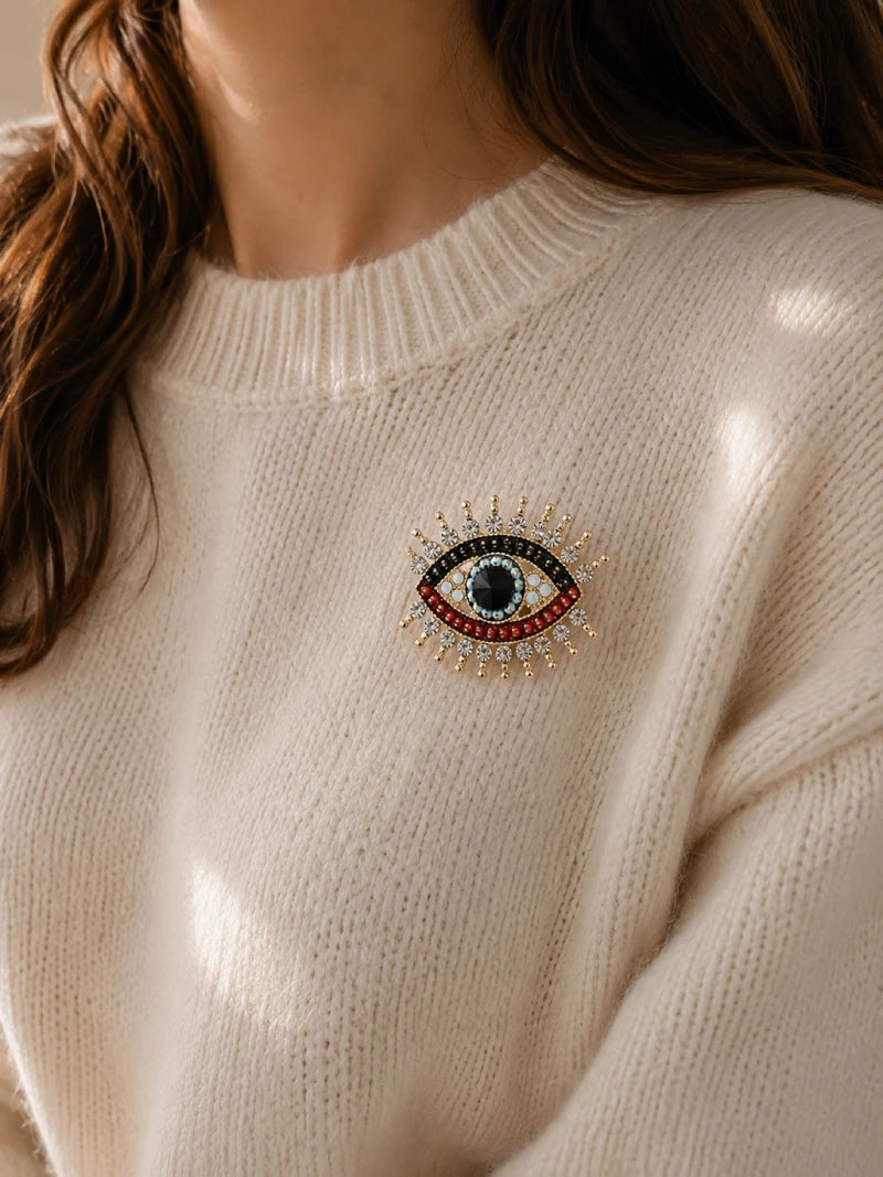 Evil Eye Brooch