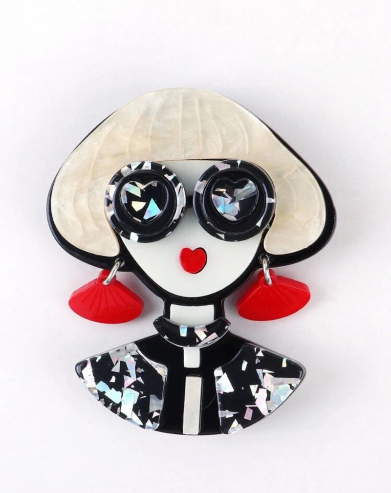 Mushroom Girl Brooch